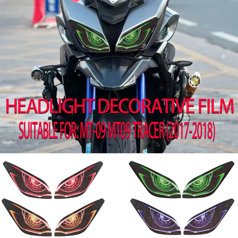 Suitable for MT-09 MT09 Tracer 2017-2018, modified headlight protective stickers, headlight decorative stickers.
Suitable for MT-09 MT09 Tracer 2017-2018, modified headlight protective stickers, headlight decorative stickers.