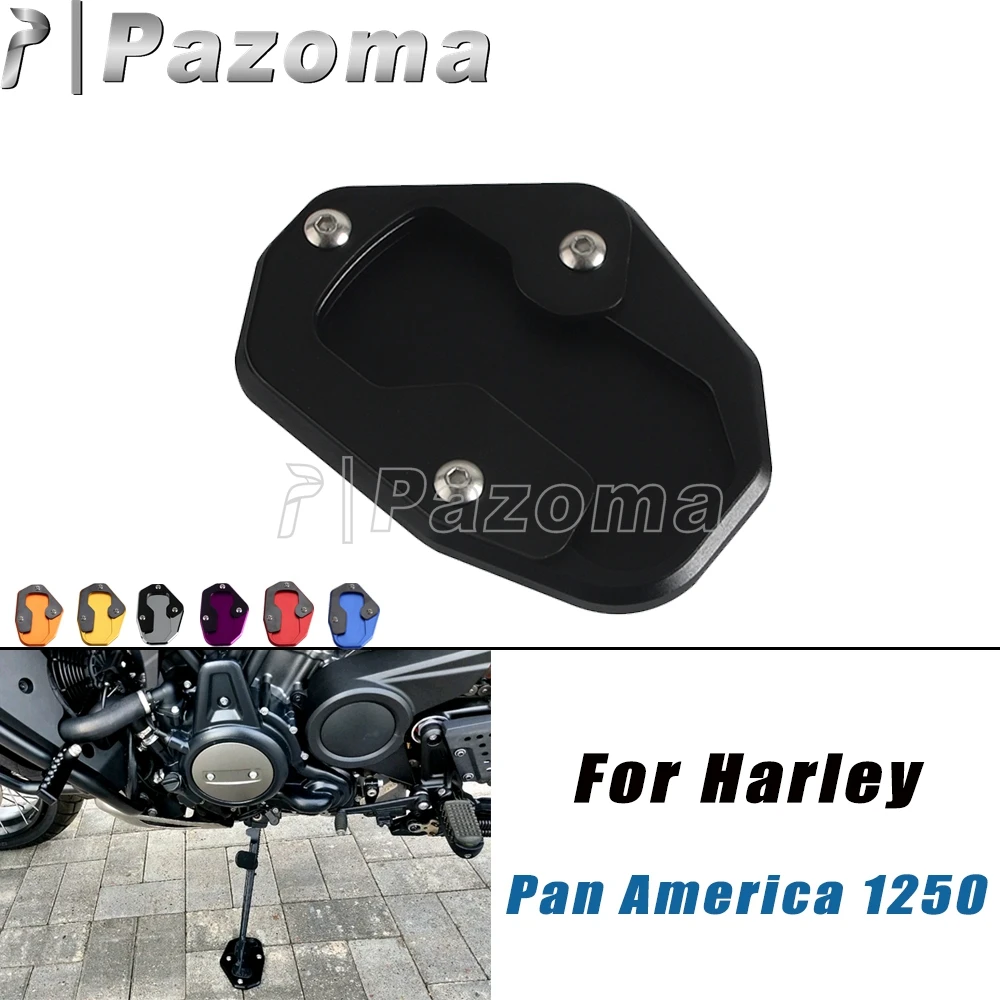 Motorcycle Foot Side Stand Support Plate Kickstand Extender Pad For Harley Pan America 1250 RA1250 Special RA1250S CNC Aluminum
Motorcycle Foot Side Stand Support Plate Kickstand Extender Pad For Harley Pan America 1250 RA1250 Special RA1250S CNC Aluminum