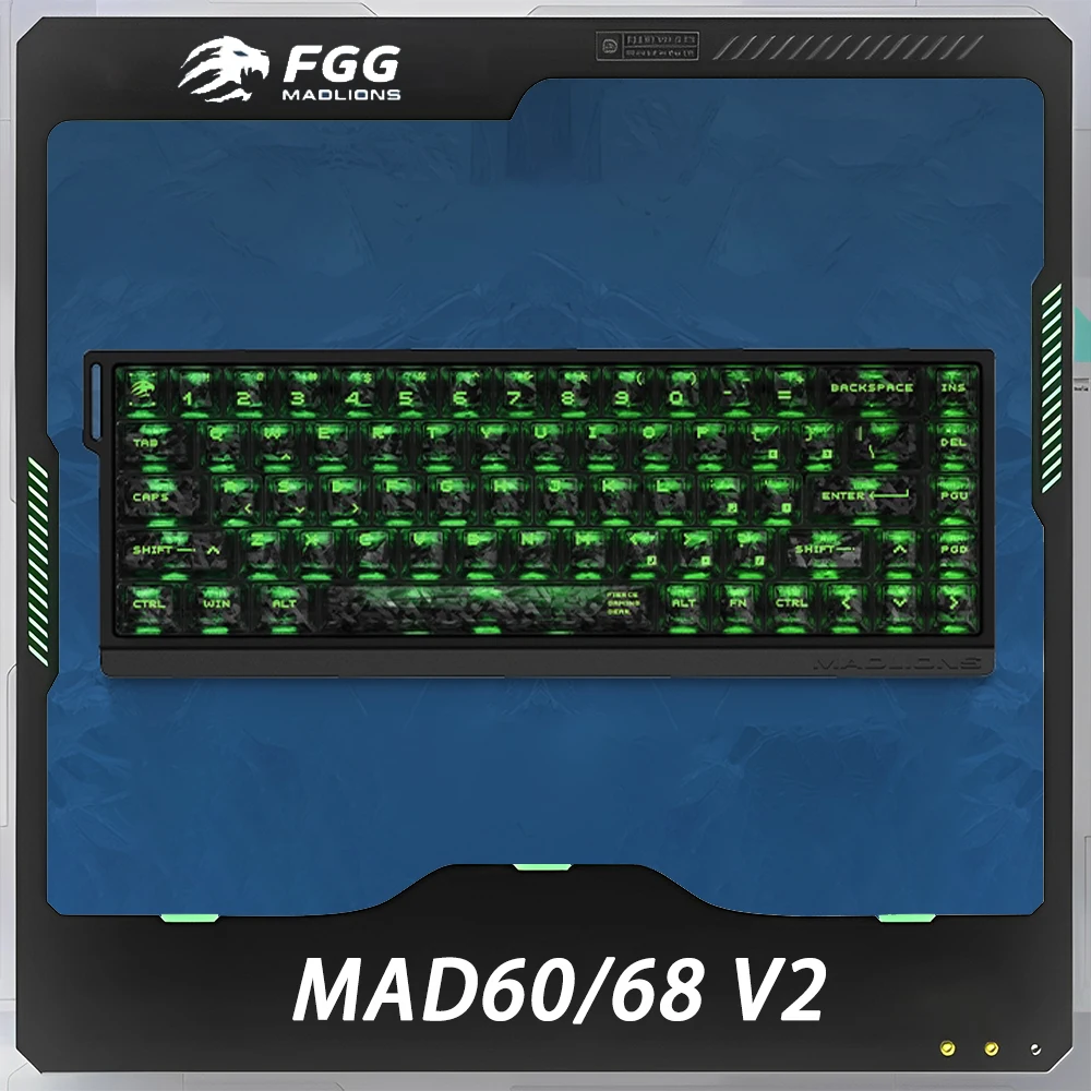 FGG MADLIONS MAD60/68 V2 Magnetic Axis Mechanical Keyboard RT0.001mm Low-latency 8K Gaming E-sports Wired Keyboard Custom Gifts
FGG MADLIONS MAD60/68 V2 Magnetic Axis Mechanical Keyboard RT0.001mm Low-latency 8K Gaming E-sports Wired Keyboard Custom Gifts