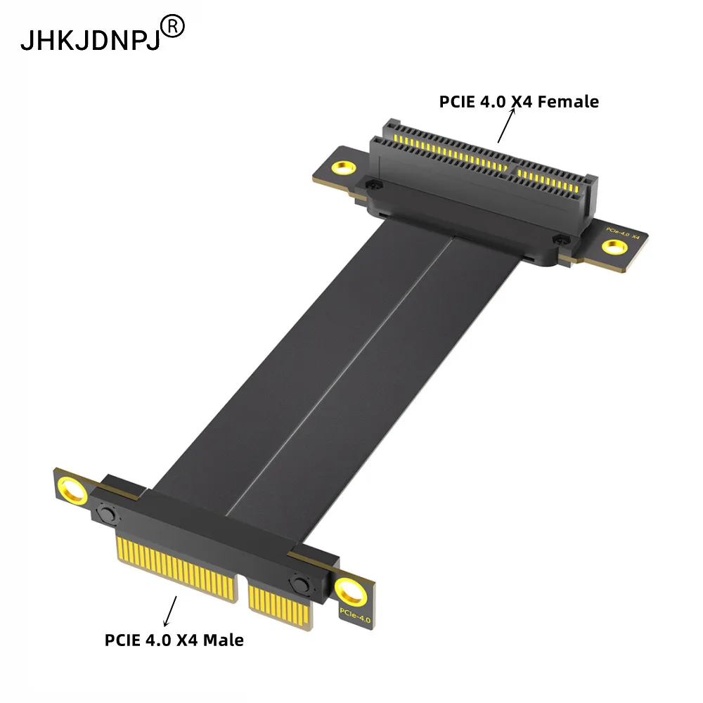 PCI-e 4.0 4X Male to Female Extension cable ( dual vertical 90 degree direction)
PCI-e 4.0 4X Male to Female Extension cable ( dual vertical 90 degree direction)
