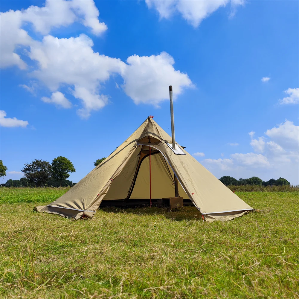 Ultralight Camping Stove Waterproof One Pole Tipi Hot Tent with Aluminum Pole for Bushcraft Hiking
Ultralight Camping Stove Waterproof One Pole Tipi Hot Tent with Aluminum Pole for Bushcraft Hiking