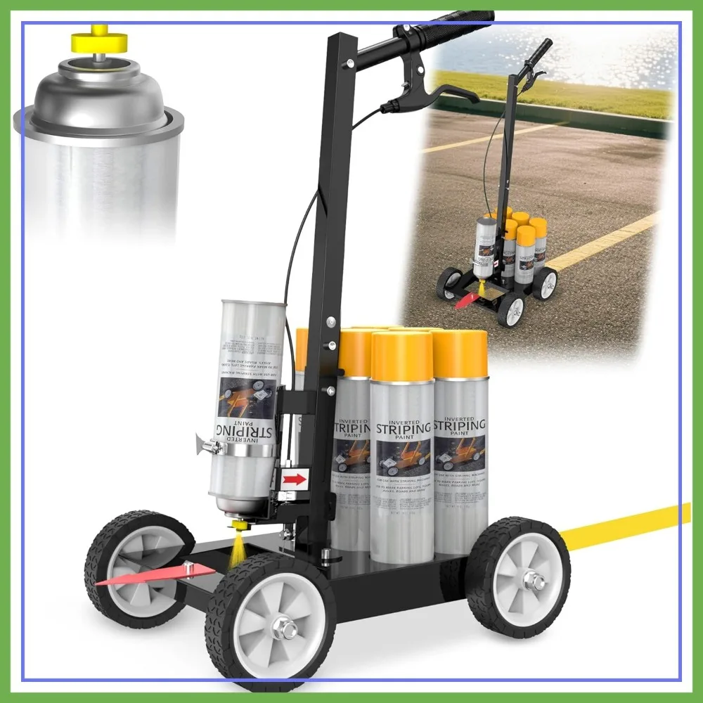 Striping Line Marking Machine, Parking Lot Striping Tool, Compatible with Inverted Spray Paint, Line Striper for Marking, Black
Striping Line Marking Machine, Parking Lot Striping Tool, Compatible with Inverted Spray Paint, Line Striper for Marking, Black