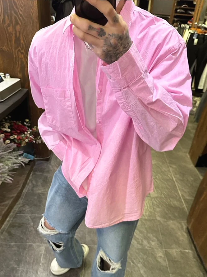 American Sle Loose Long Sve Cotton irt Men's Casual Classic ket Workwear irt Durable Youthful Faion All Seasons
American Sle Loose Long Sve Cotton irt Men's Casual Classic ket Workwear irt Durable Youthful Faion All Seasons