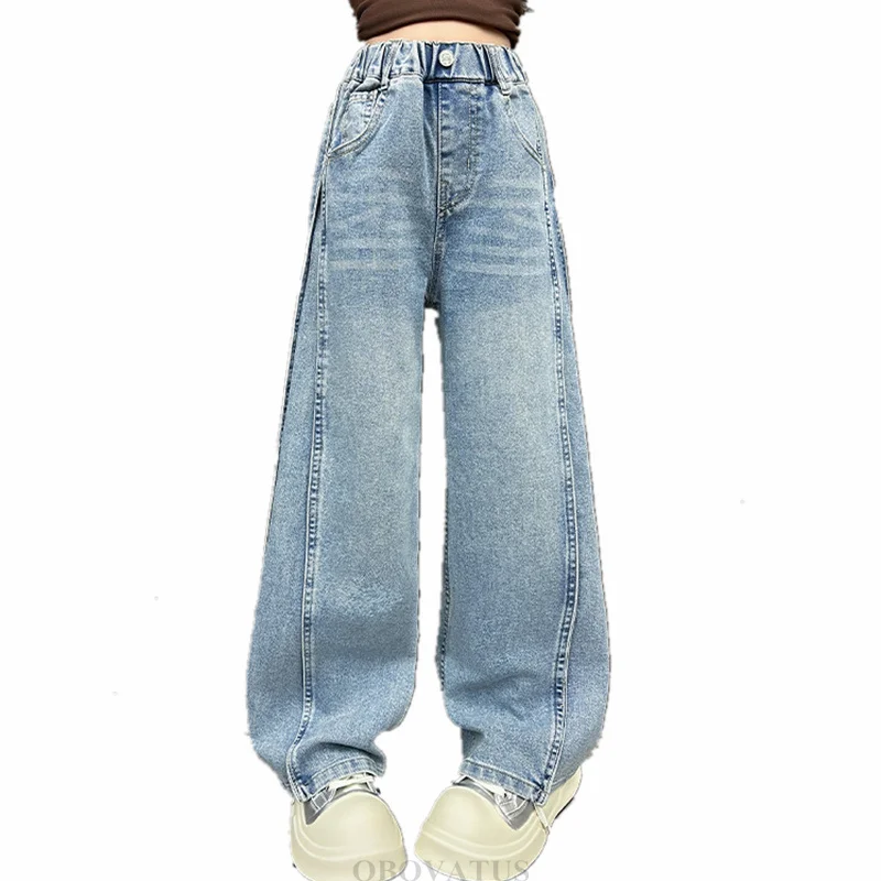 Slim Fit Child Patchwork Jeans for Girls Fashion Straight Loose Denim Pants High Waist School Teenage Kids Retro Jeans Trousers
Slim Fit Child Patchwork Jeans for Girls Fashion Straight Loose Denim Pants High Waist School Teenage Kids Retro Jeans Trousers