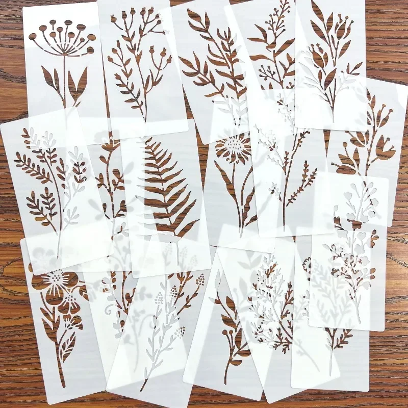 18pcs DIY Floral Painting Stencils Reusable Plastic Templates for Wood,Paper-Craft Supplies for Spray Painting and Doodling 
18pcs DIY Floral Painting Stencils Reusable Plastic Templates for Wood,Paper-Craft Supplies for Spray Painting and Doodling