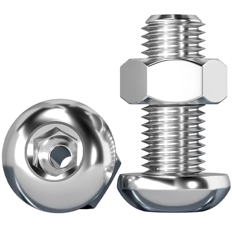 304 Stainless Steel Hollow Round Head Pan Head Hexagon Socket Hollow Wire-Passing Screw, Mask Machine and Lamp Nut SetM5M6M8 M10
304 Stainless Steel Hollow Round Head Pan Head Hexagon Socket Hollow Wire-Passing Screw, Mask Machine and Lamp Nut SetM5M6M8 M10