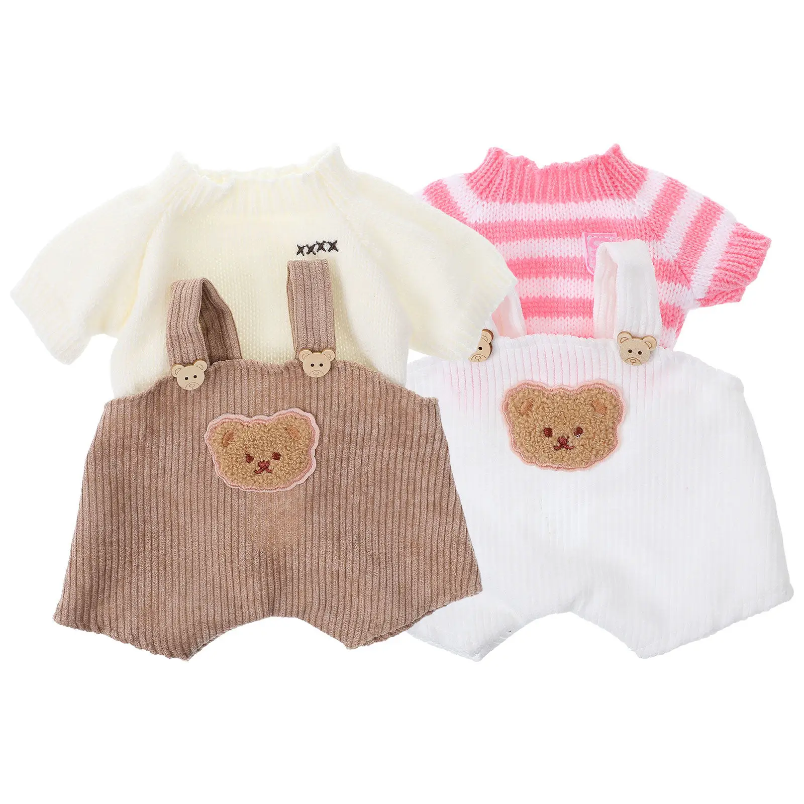 2Sets Stuffed Animal Clothes Adorable Bear Outfit Featuring Sweater Suspender Pants Suitable for Small Bears Imaginative Play
2Sets Stuffed Animal Clothes Adorable Bear Outfit Featuring Sweater Suspender Pants Suitable for Small Bears Imaginative Play