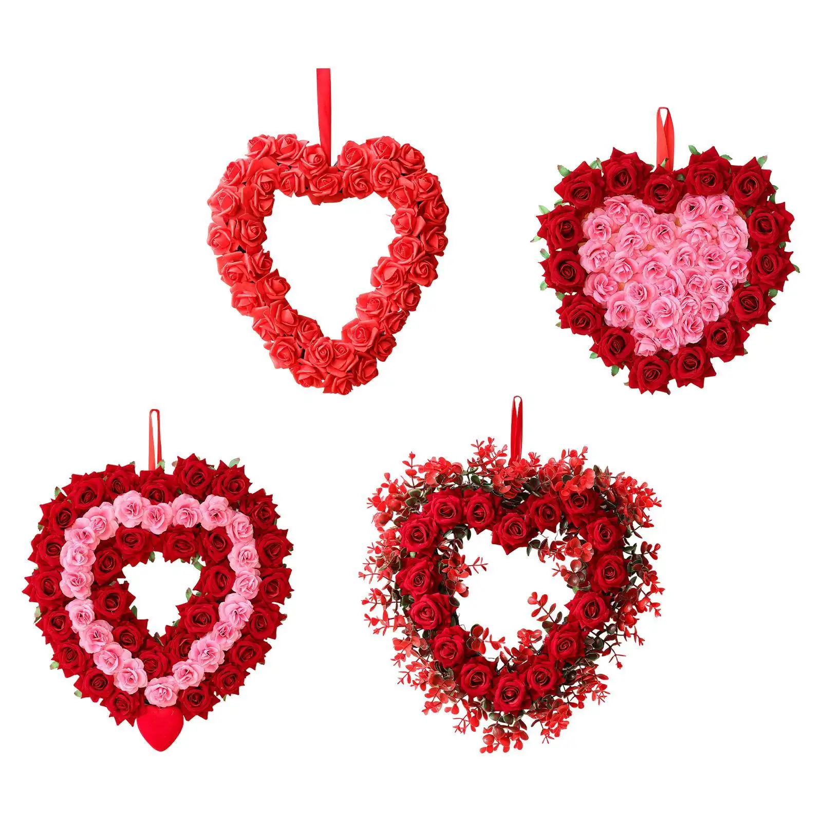 Valentines Day Heart Wreath Artificial Rose Flowers Decoration Romantic for Hotel Candlelight Dinner Thanksgiving Office Bedroom
Valentines Day Heart Wreath Artificial Rose Flowers Decoration Romantic for Hotel Candlelight Dinner Thanksgiving Office Bedroom