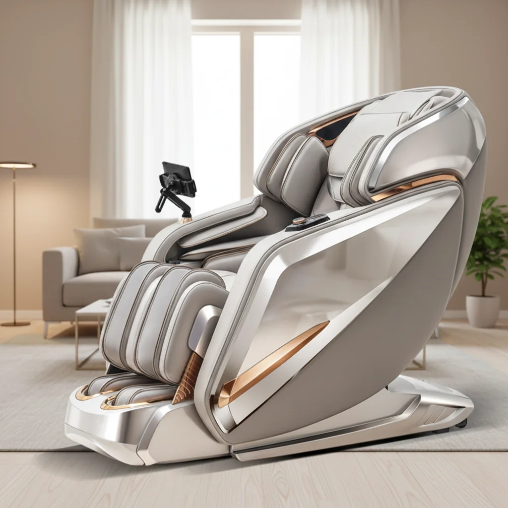 Массажное кресло Ultra 4D для всего тела с SL-треком, нулевой гравитацией, тайским растяжением, воздушными подушками для ног, роликами для икр и стоп, подогревом и голосовым управлением AI
Массажное кресло Ultra 4D для всего тела с SL-треком, нулевой гравитацией, тайским растяжением, воздушными подушками для ног, роликами для икр и стоп, подогревом и голосовым управлением AI