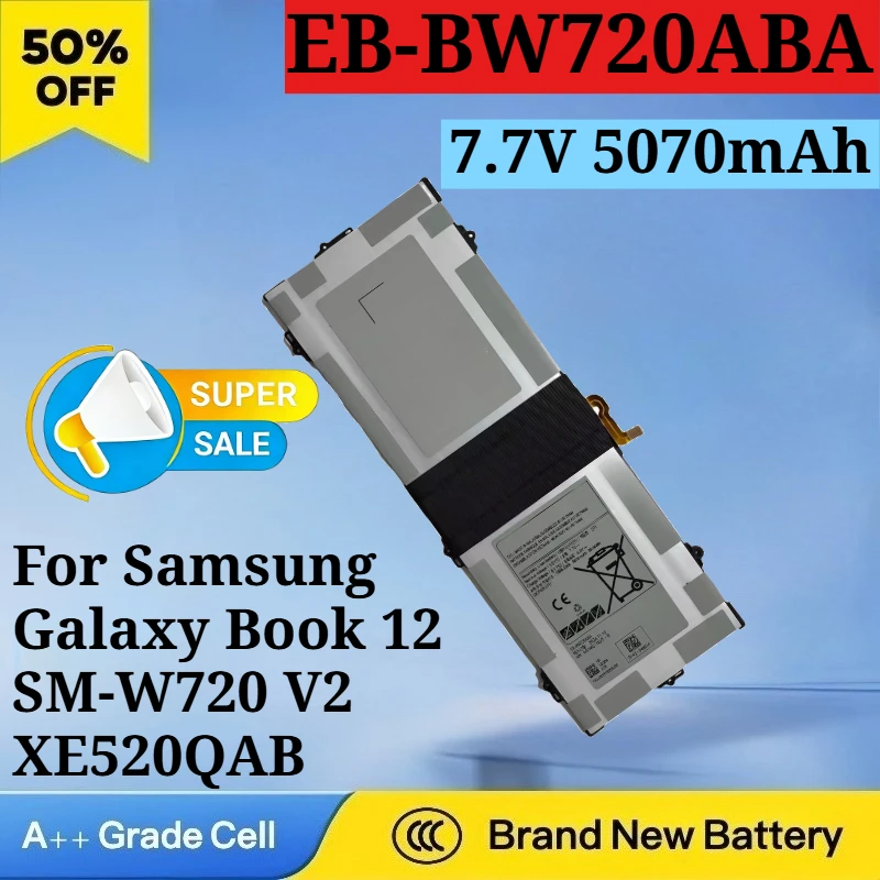 EB-BW720ABA 7,7 В 5070 мАч 39,04 Втч Аккумулятор для ноутбука Samsung Galaxy Book 12 SM-W720 Chromebook Titan V2 XE520QAB XE521QA SM-W727V
EB-BW720ABA 7,7 В 5070 мАч 39,04 Втч Аккумулятор для ноутбука Samsung Galaxy Book 12 SM-W720 Chromebook Titan V2 XE520QAB XE521QA SM-W727V