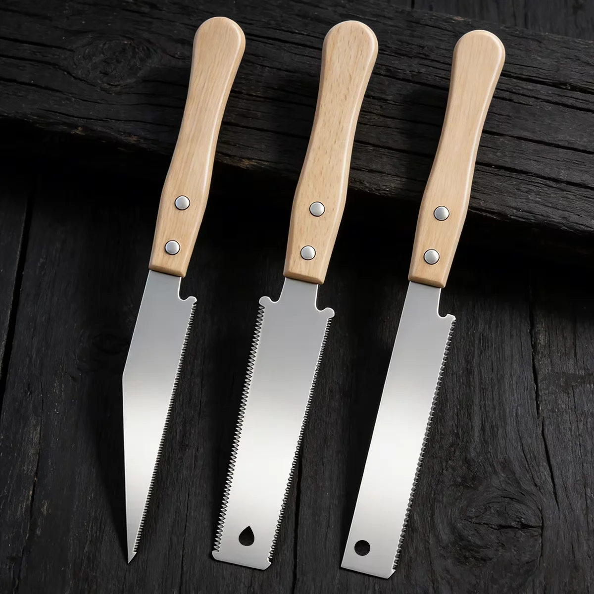 Wood Handle Flush Cut Hand Saw Set, 3pcs Japanese Style Pull Saw for Woodworking, Household DIY Trim Cutting Tool
Wood Handle Flush Cut Hand Saw Set, 3pcs Japanese Style Pull Saw for Woodworking, Household DIY Trim Cutting Tool