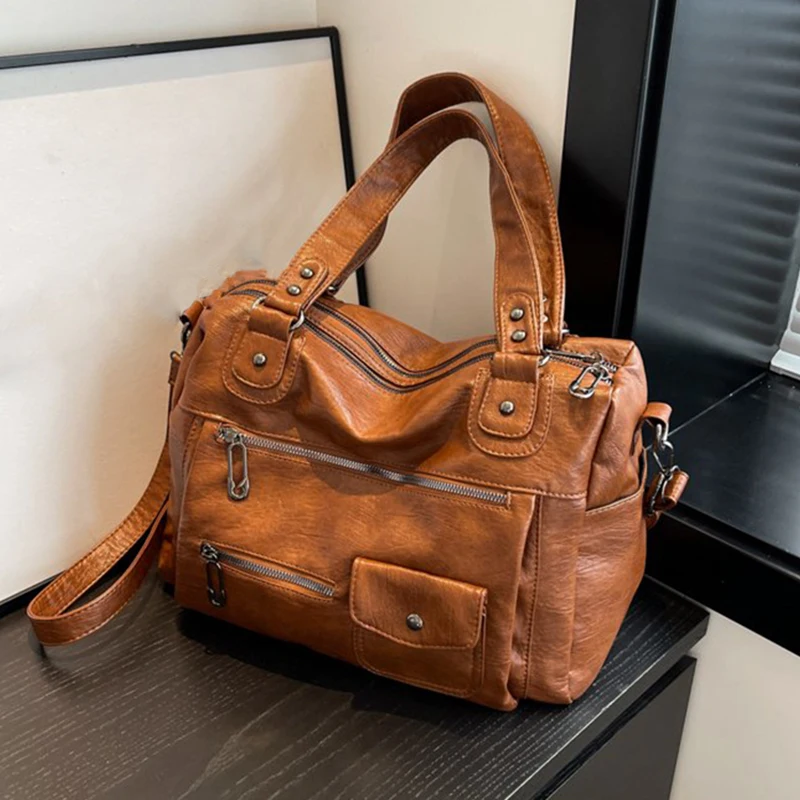 Персонализированная однотонная изысканная женская сумка через плечо, женская модная, повседневная, ретро-сумка. 
Персонализированная однотонная изысканная женская сумка через плечо, женская модная, повседневная, ретро-сумка.