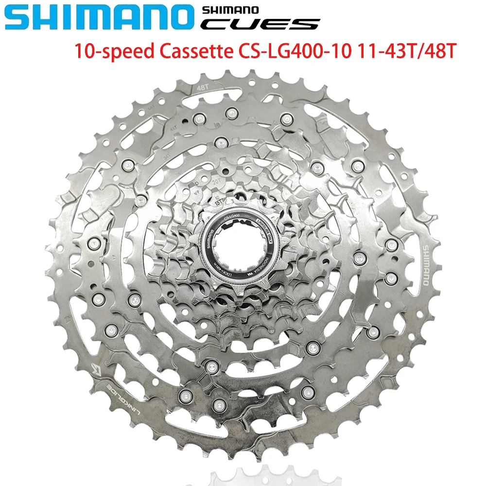 Кассета SHIMANO сигналов, 10 скоростей, кассета LG400 11-43/48T, свободное колесо LINKGLIDE, тип 11 в, маховик, оригинальные запчасти для горных велосипедов K7
Кассета SHIMANO сигналов, 10 скоростей, кассета LG400 11-43/48T, свободное колесо LINKGLIDE, тип 11 в, маховик, оригинальные запчасти для горных велосипедов K7