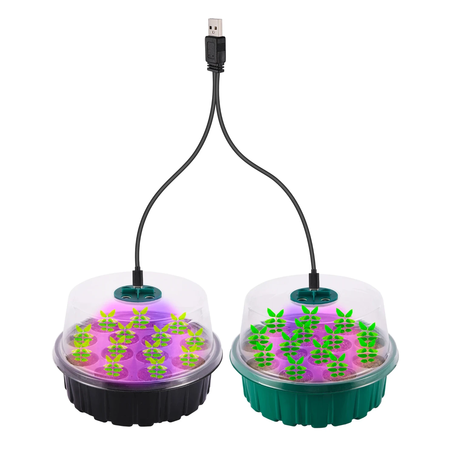 4Pcs 13 Cell Humidity Seeding Nursery Pot with Dome and Base Vegetable Flower Succulent Growing Germination Propagation Planter
4Pcs 13 Cell Humidity Seeding Nursery Pot with Dome and Base Vegetable Flower Succulent Growing Germination Propagation Planter