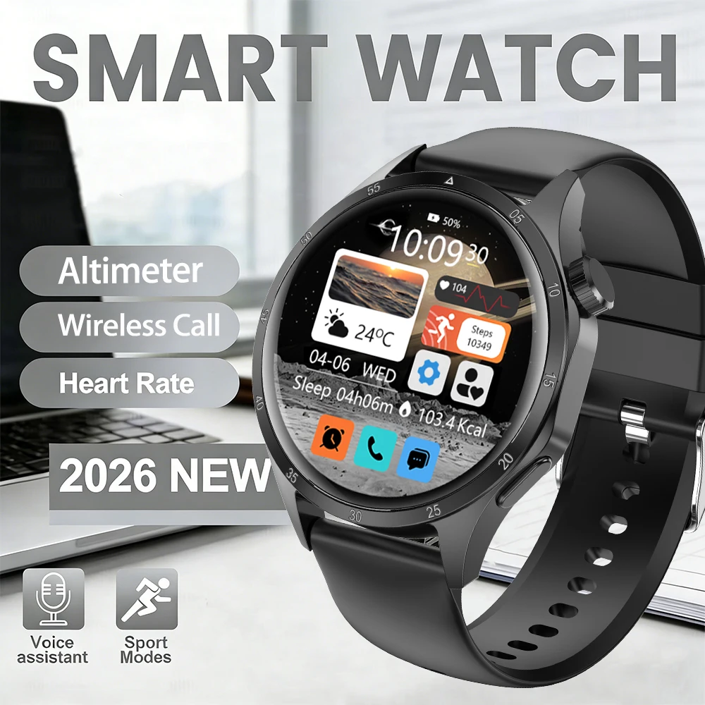 Смарт-часы 2026 с Bluetooth-звонками, экраном 1,52 дюйма, управлением здоровьем, мониторингом сна, голосовым помощником AI и спортивными режимами
Смарт-часы 2026 с Bluetooth-звонками, экраном 1,52 дюйма, управлением здоровьем, мониторингом сна, голосовым помощником AI и спортивными режимами