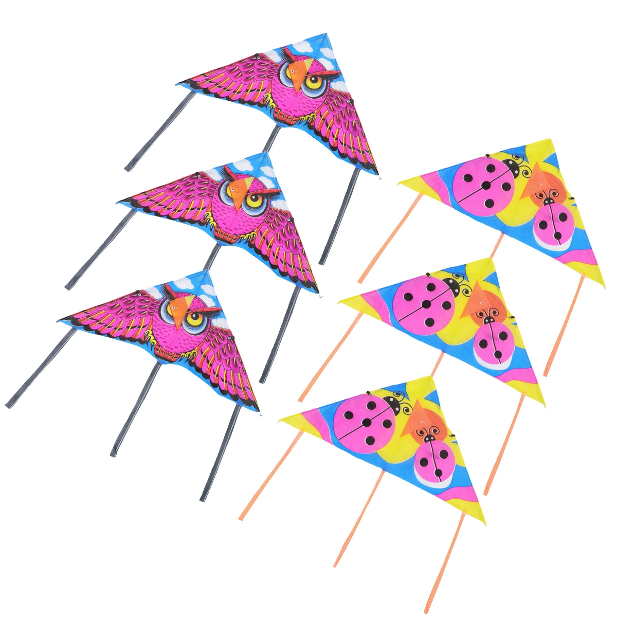 10 pcs Rainproof Kite Flying Triangle Ladybug Large Outdoor Cartoon Owl Child Kids Toys Beach Park Family Fun Waterproof Silk
10 pcs Rainproof Kite Flying Triangle Ladybug Large Outdoor Cartoon Owl Child Kids Toys Beach Park Family Fun Waterproof Silk