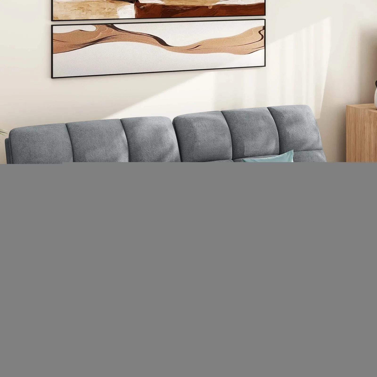 Convertible Sofa Bed Cat-Scratch-Proof Fabric Futon Couch Sleeper Sofa
Convertible Sofa Bed Cat-Scratch-Proof Fabric Futon Couch Sleeper Sofa