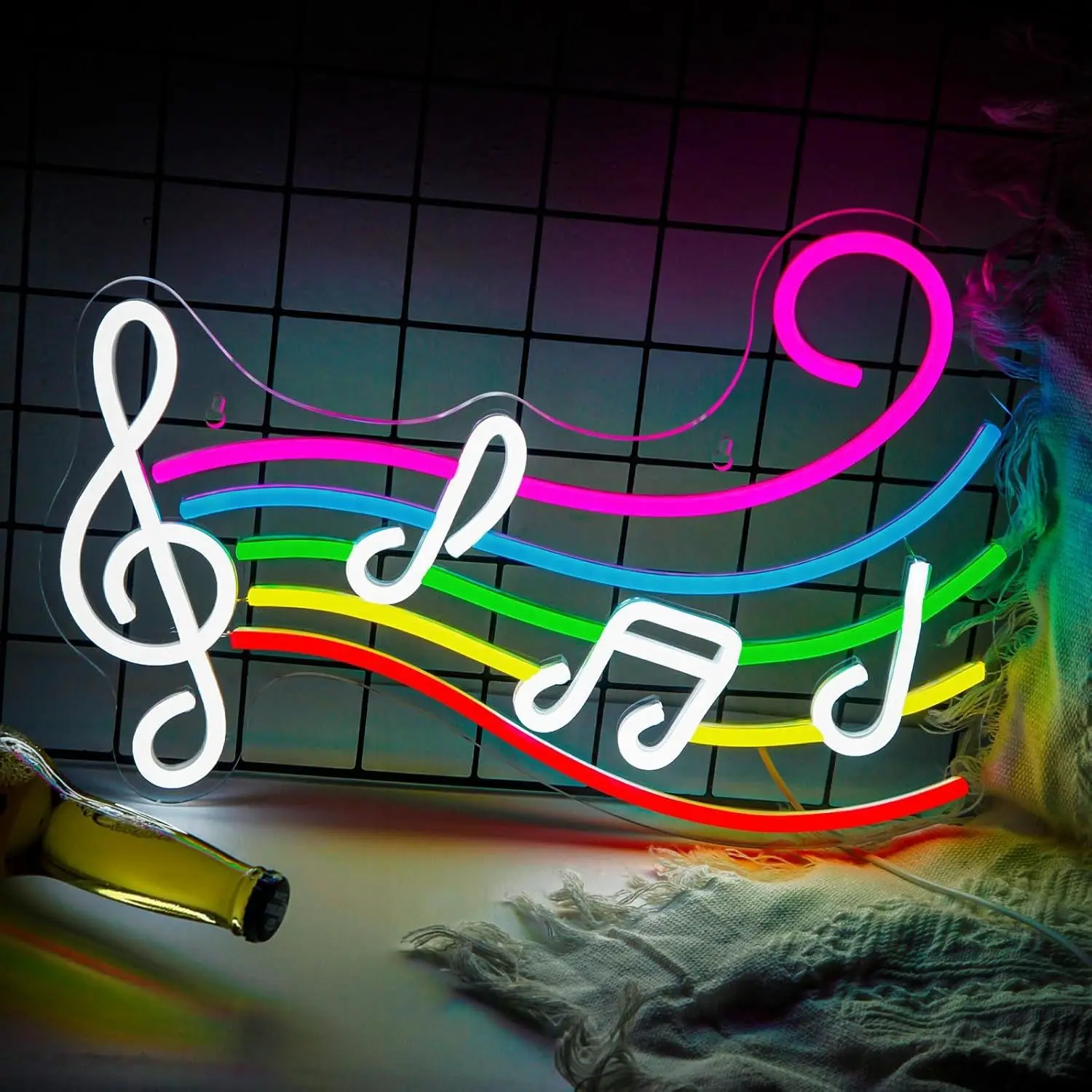 Custom Cool Music LED Neon Sign Light for Musical Note Luminous Letter Atmosphere Lights Pattern Fully Customizable
Custom Cool Music LED Neon Sign Light for Musical Note Luminous Letter Atmosphere Lights Pattern Fully Customizable