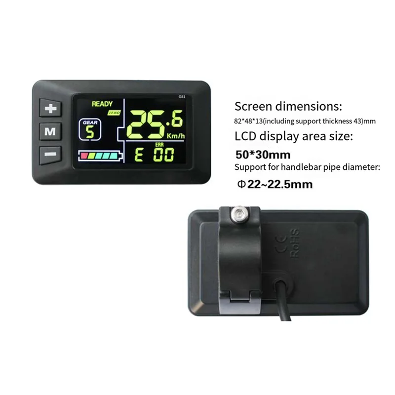 ABVH-24/36/48V G51 Instrument Controller Set LCD Display High Temperature Resistant Scooter Electric Bike Accessories
ABVH-24/36/48V G51 Instrument Controller Set LCD Display High Temperature Resistant Scooter Electric Bike Accessories
