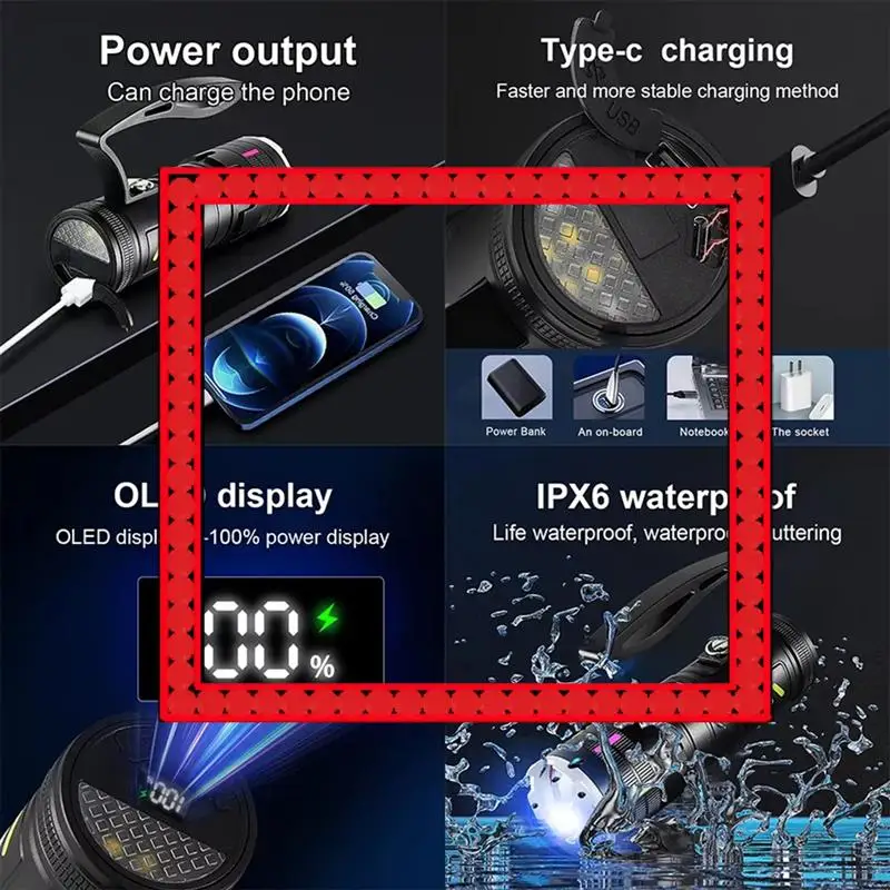 Premium Ultra-Powerful LED Flashlight USB Rechargeable, Super Bright Tactical Torch For Fishing
Premium Ultra-Powerful LED Flashlight USB Rechargeable, Super Bright Tactical Torch For Fishing