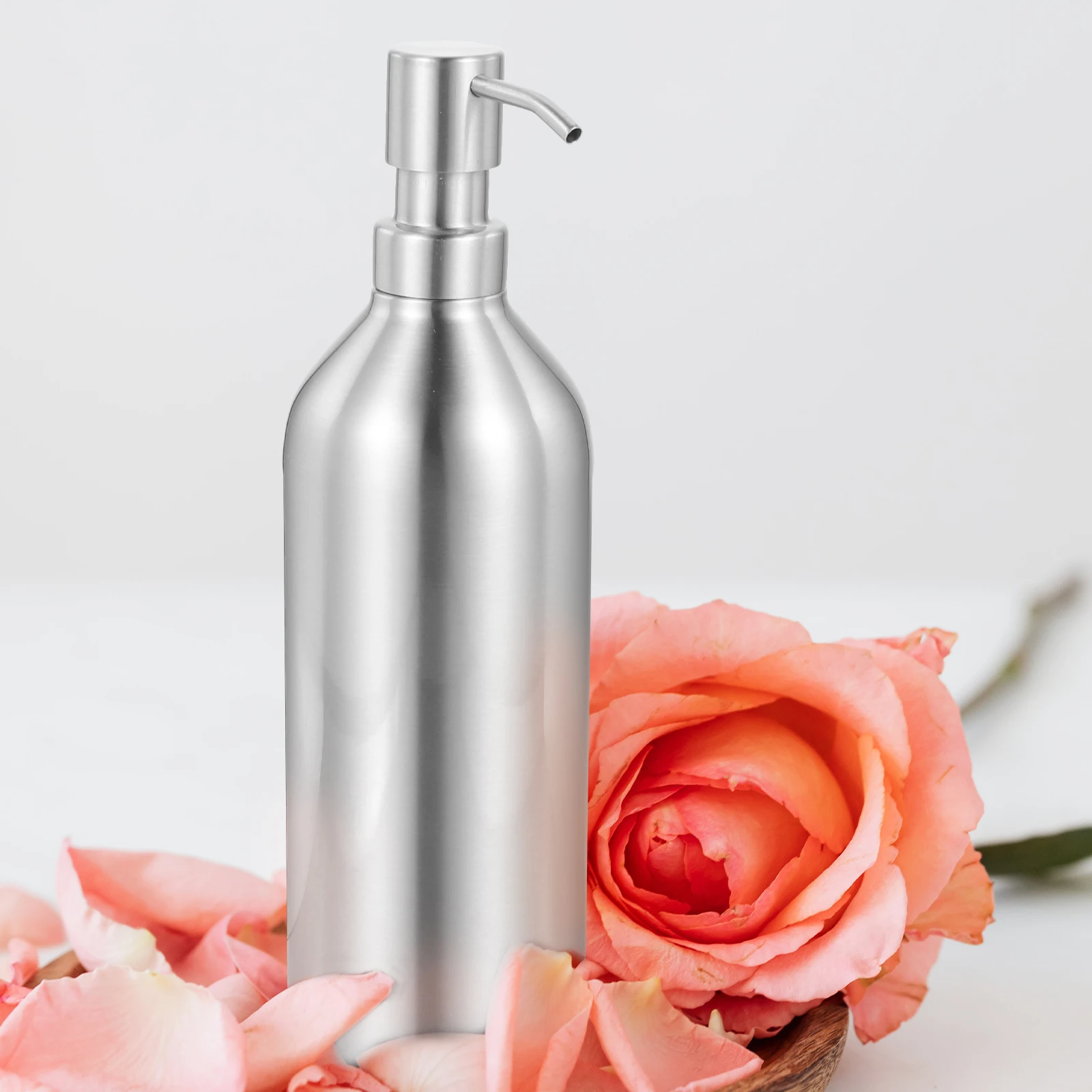 1Pcs Modern Liquid Soap Dispenser Stainless Steel Pump Bottle for All Bathroom Styles
1Pcs Modern Liquid Soap Dispenser Stainless Steel Pump Bottle for All Bathroom Styles