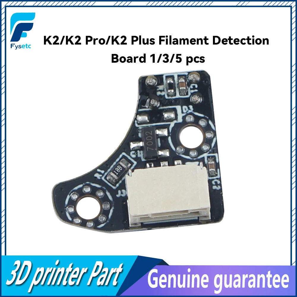 Модуль датчика обнаружения нитьи для K2/K2 Pro/K2 Plus, фотоэлектрический датчик обрыва нитьи без провода, для деталей 3D-принтера
Модуль датчика обнаружения нитьи для K2/K2 Pro/K2 Plus, фотоэлектрический датчик обрыва нитьи без провода, для деталей 3D-принтера