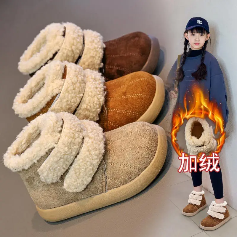 Хлопковая обувь для девочек, детские зимние сапоги, новые зимние хлопковые сапоги Майяра, плюшевая теплая короткая обувь, размер 26-36
Хлопковая обувь для девочек, детские зимние сапоги, новые зимние хлопковые сапоги Майяра, плюшевая теплая короткая обувь, размер 26-36