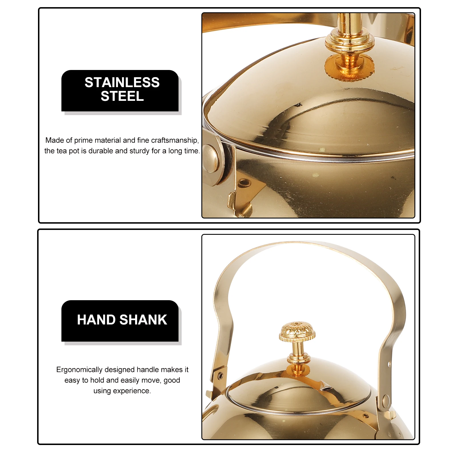 Stainless Steel Teapot Thickened Design Elegant Practical Tea Pot Infuser Ergonomic H Home Decoration Kitchen Bar Accessories
Stainless Steel Teapot Thickened Design Elegant Practical Tea Pot Infuser Ergonomic H Home Decoration Kitchen Bar Accessories