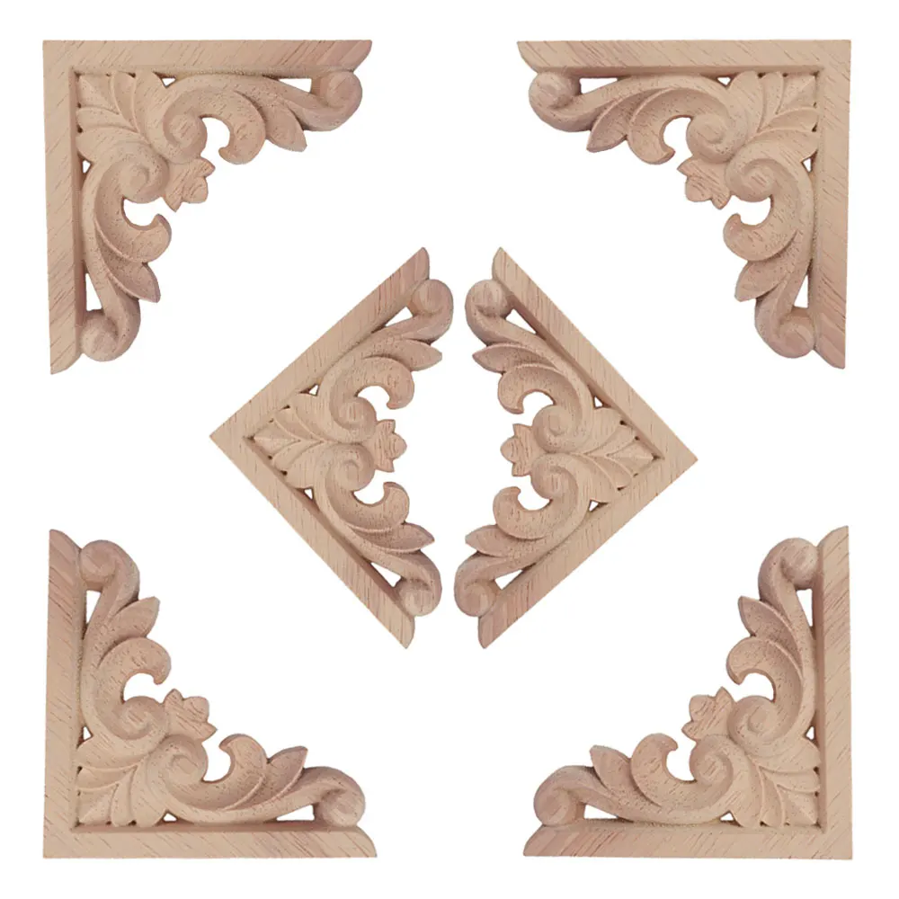 6PCS Wood Carving Decal Wood Carved Applique Floral Carved Appliques Corner Onlay Applique Furniture Decor Cabinet Door Window
6PCS Wood Carving Decal Wood Carved Applique Floral Carved Appliques Corner Onlay Applique Furniture Decor Cabinet Door Window