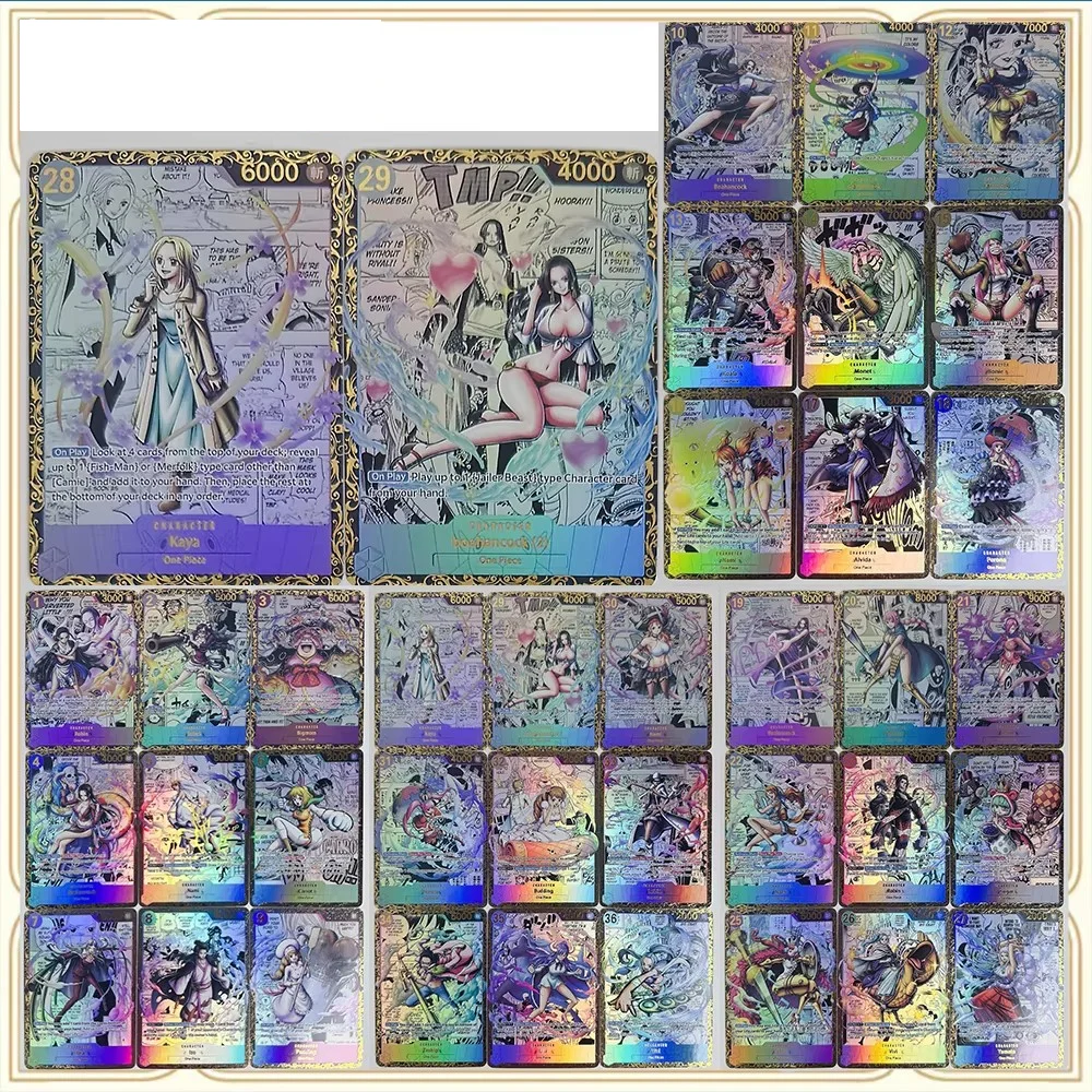 9PC/Set Anime One Piece English DIY ACG Boy Games Toys Collectible Cards Christmas Birthday Gifts Boa Hancock Nami Uta Manga
9PC/Set Anime One Piece English DIY ACG Boy Games Toys Collectible Cards Christmas Birthday Gifts Boa Hancock Nami Uta Manga