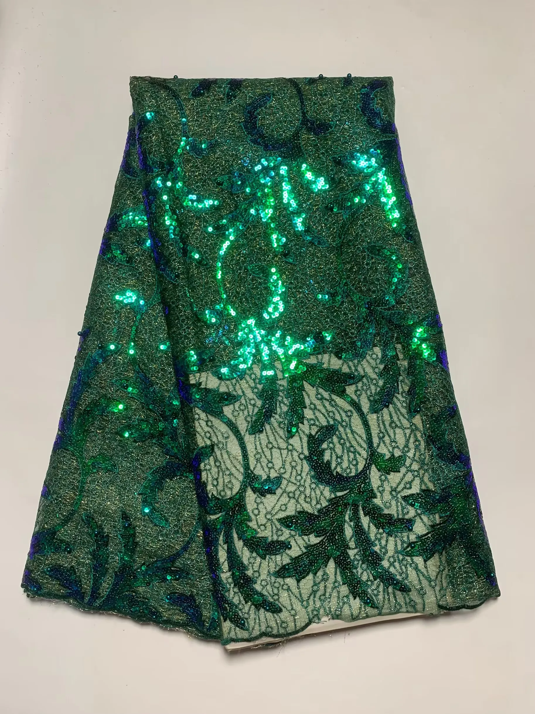 High Quality African Lace Fabric 2025 Green French Net Sequins Fabric Sewing Embroidered Lace Tulle Nigerian Lace Fabric 5Yards
High Quality African Lace Fabric 2025 Green French Net Sequins Fabric Sewing Embroidered Lace Tulle Nigerian Lace Fabric 5Yards