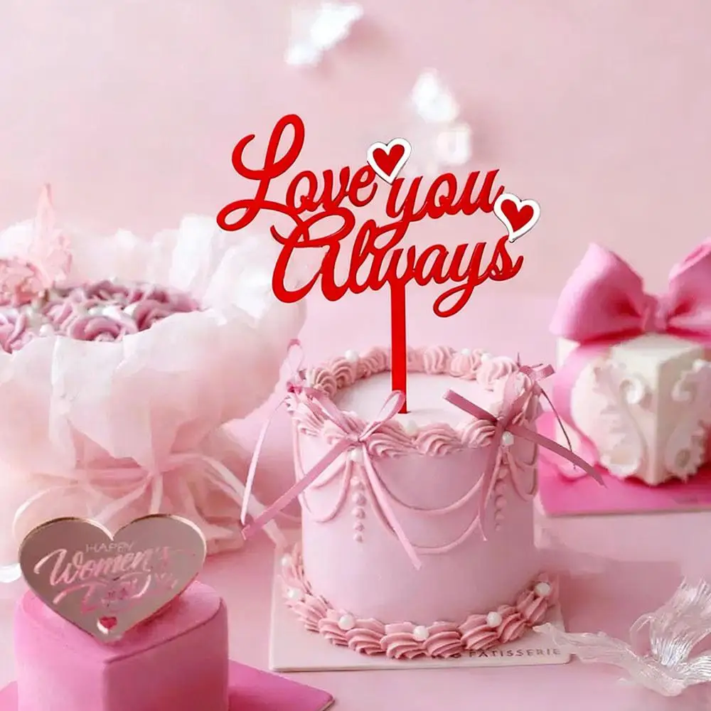 Acrylic Valentines Day Decoration Love You Always Cake Topper Baking Decoration Favors Party Supplies
Acrylic Valentines Day Decoration Love You Always Cake Topper Baking Decoration Favors Party Supplies