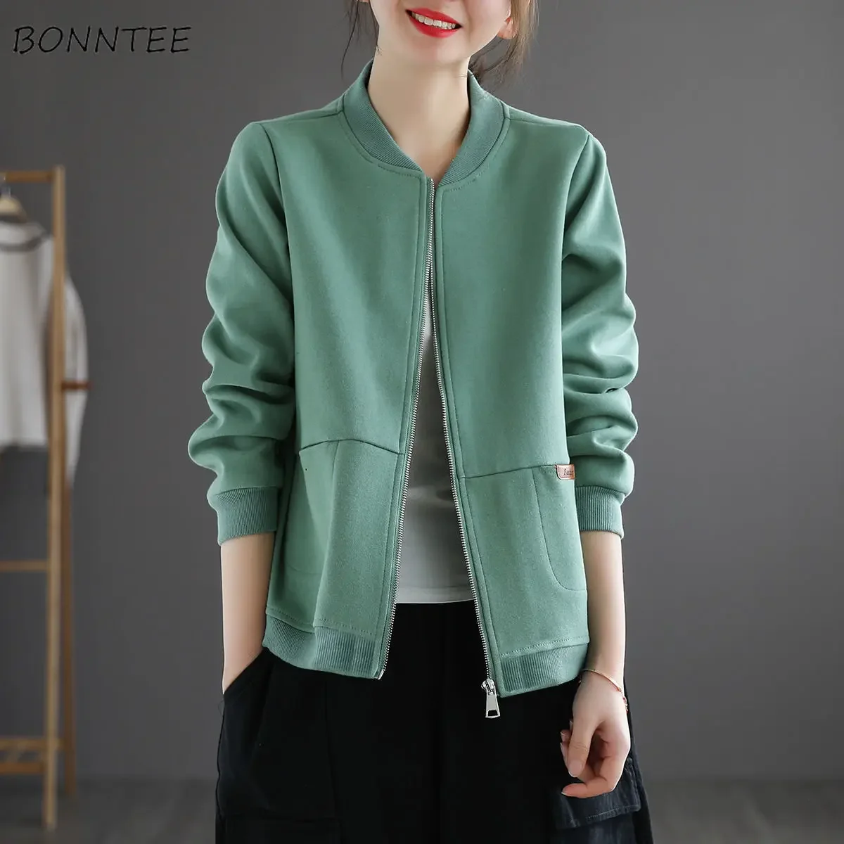 Basic Jackets Women Autumn M-3XL Colorful Simple Zipper Outwear Design All-match Cozy Unisex Stylish Ulzzang Ladies College Ins
Basic Jackets Women Autumn M-3XL Colorful Simple Zipper Outwear Design All-match Cozy Unisex Stylish Ulzzang Ladies College Ins