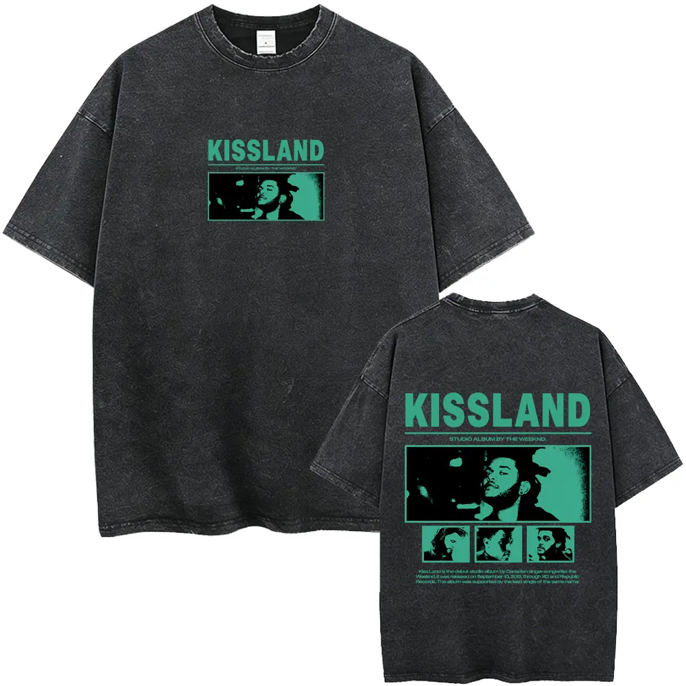 Washed Vintage Rapper The Weeknd Kiss Land Album Graphic T-shirt Men Hip Hop Fashion Pop Music T-shirts Men's Casual T Shirts
Washed Vintage Rapper The Weeknd Kiss Land Album Graphic T-shirt Men Hip Hop Fashion Pop Music T-shirts Men's Casual T Shirts