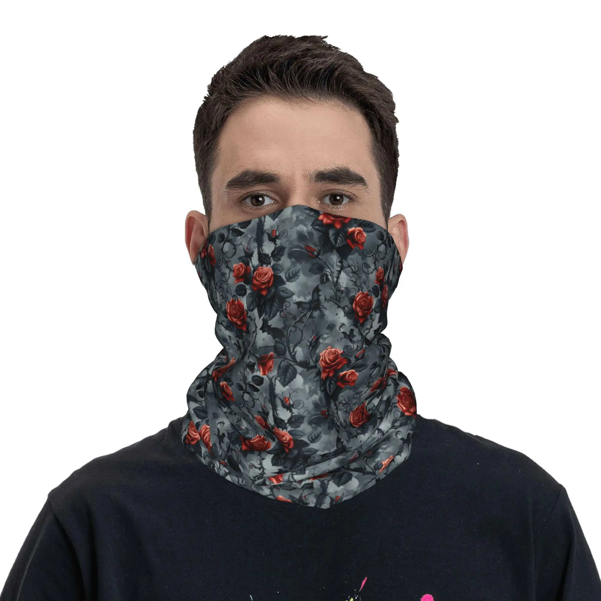 Gothic Thorn Vine Rose Rose Bat Pattern Bandana Neck Gaiter UV Protection Face Scarf Cover Women Men Headwear Tube Balaclava
Gothic Thorn Vine Rose Rose Bat Pattern Bandana Neck Gaiter UV Protection Face Scarf Cover Women Men Headwear Tube Balaclava