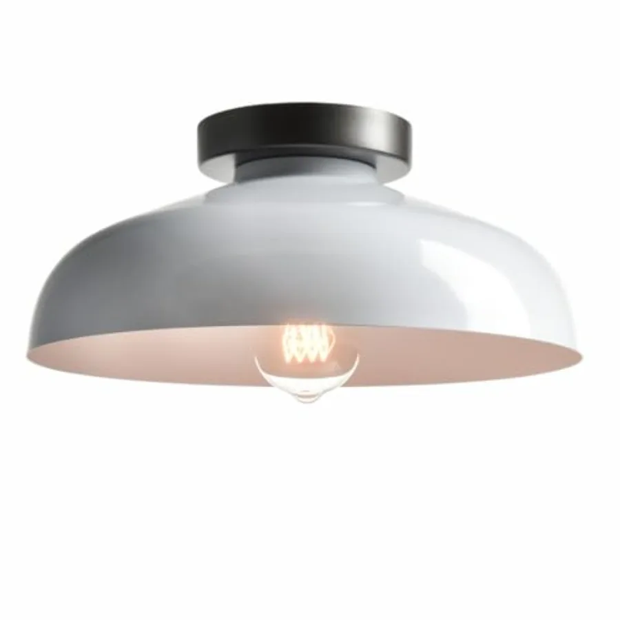 Modern Ceiling Light Industrial Semi Flush Mount Ceiling Light with 12-Inch Metal Barn Shade
Modern Ceiling Light Industrial Semi Flush Mount Ceiling Light with 12-Inch Metal Barn Shade