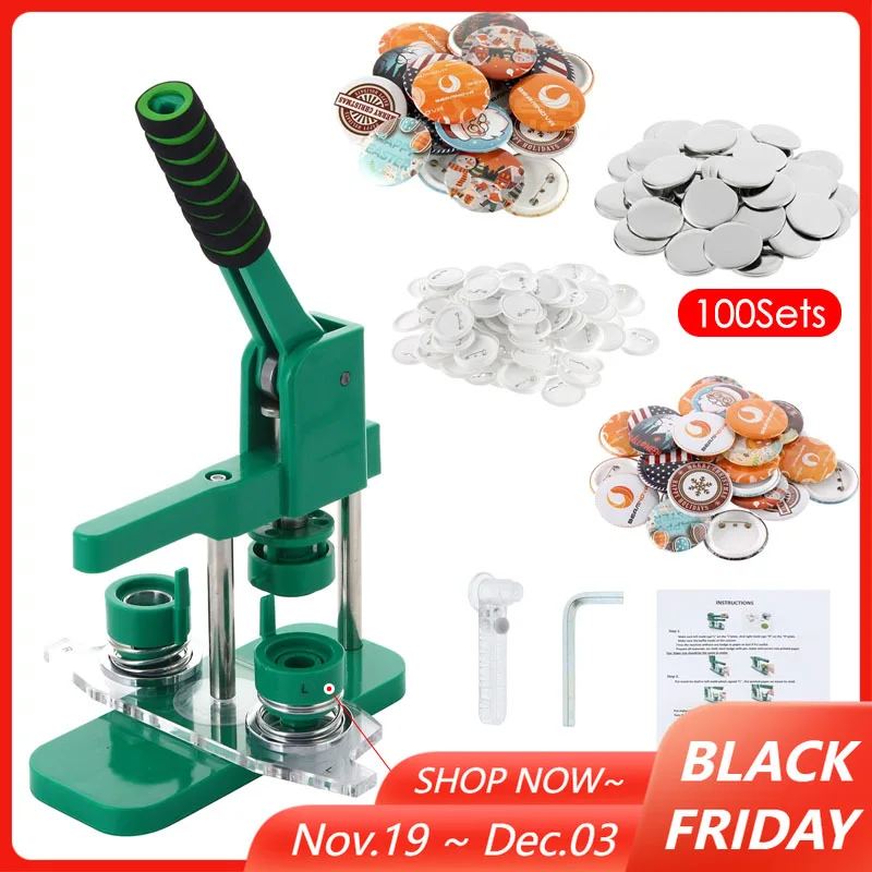 25/32/44/58mm Removable Magnetic Mold Badge Button Maker Machine Pin Button Punch Press Machine with 100Sets Making Parts
25/32/44/58mm Removable Magnetic Mold Badge Button Maker Machine Pin Button Punch Press Machine with 100Sets Making Parts