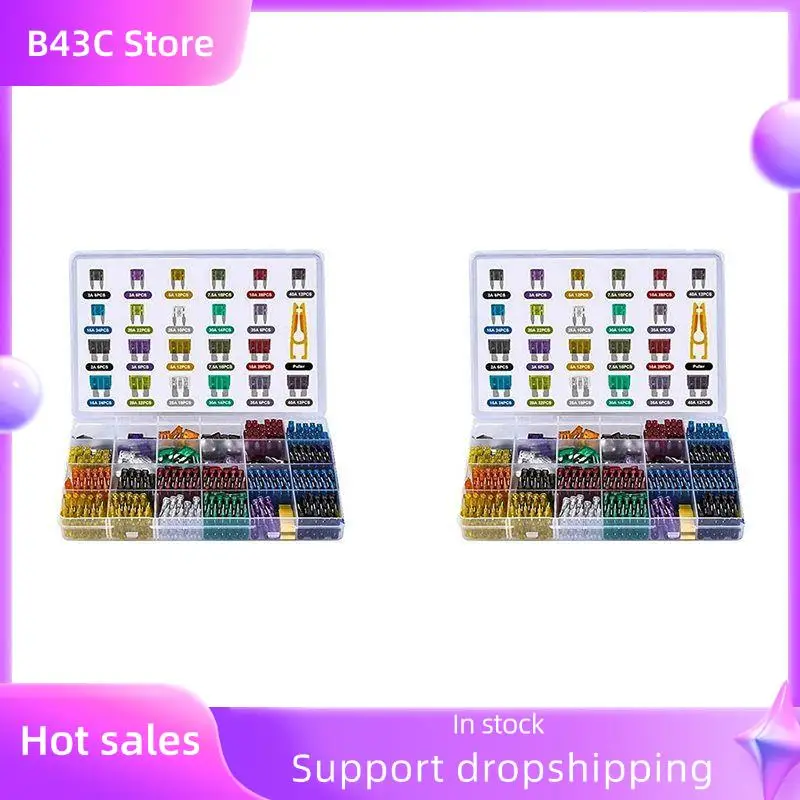 B14C 600Pcs Car Blade Fuse Assortment Kit Auto Truck Automotive Medium Small Fuse Mixed Motorcycle Circuit Fuse With Box
B14C 600Pcs Car Blade Fuse Assortment Kit Auto Truck Automotive Medium Small Fuse Mixed Motorcycle Circuit Fuse With Box