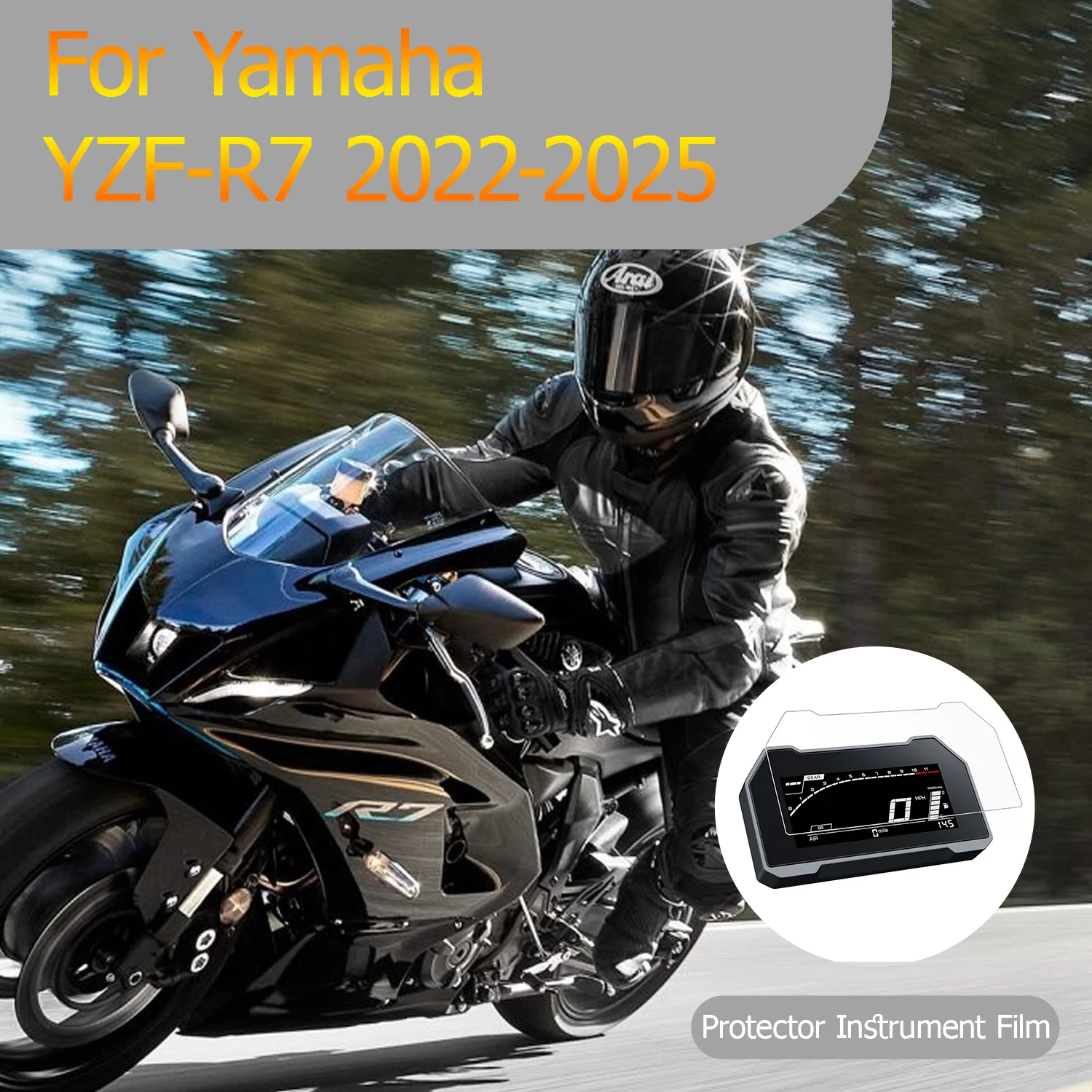 Best Seller For Yamaha YZF-R7 YZFR7 2022-2025 HD Clear Screen Scratch-Resistant Protector Film Full Coverage Screen Protector
Best Seller For Yamaha YZF-R7 YZFR7 2022-2025 HD Clear Screen Scratch-Resistant Protector Film Full Coverage Screen Protector