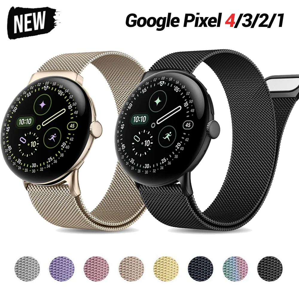 Миланские часы для Google Pixel Watch 4, 3, 45 мм, 41 мм, металлический ремешок из нержавеющей стали с магнитной пряжкой, браслет для Pixel Watch 2, ремешок
Миланские часы для Google Pixel Watch 4, 3, 45 мм, 41 мм, металлический ремешок из нержавеющей стали с магнитной пряжкой, браслет для Pixel Watch 2, ремешок