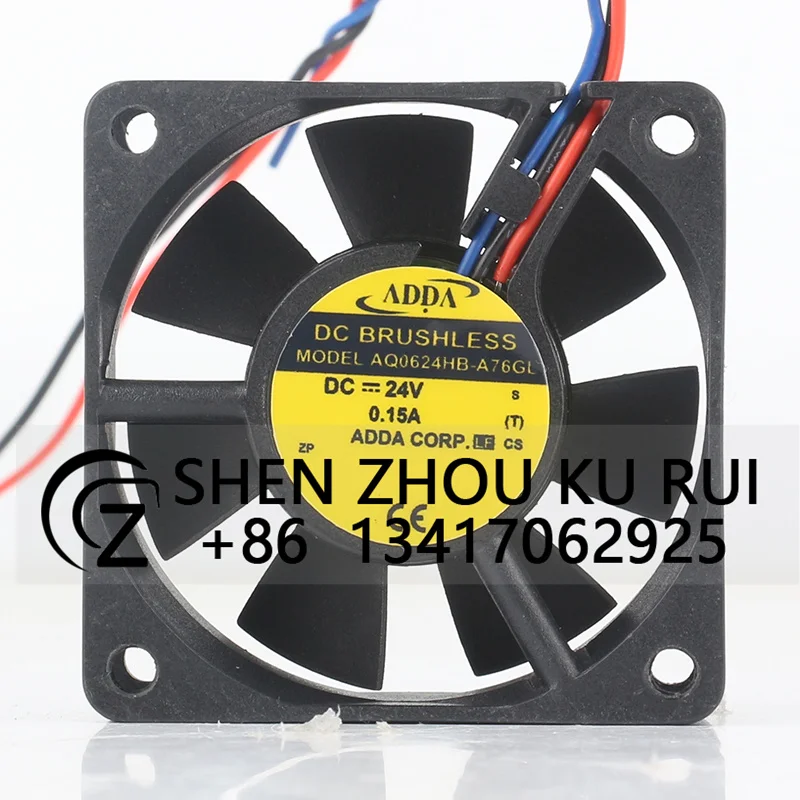 AQ0624HB-A76GL Original ADDA waterproof fan 6025 DC24V Quiet frequency converter ball cooling fan 60*60*25MM
AQ0624HB-A76GL Original ADDA waterproof fan 6025 DC24V Quiet frequency converter ball cooling fan 60*60*25MM