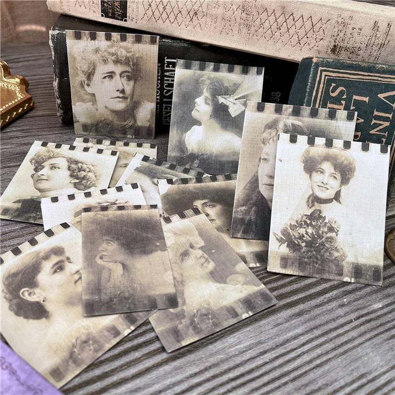 12 Pcs Tim Holtz Style Old Flim Lady Photo Craft Paper Junk Journal Ephemera DIY Album Collage Scrapbooking Material Paper Pack
12 Pcs Tim Holtz Style Old Flim Lady Photo Craft Paper Junk Journal Ephemera DIY Album Collage Scrapbooking Material Paper Pack