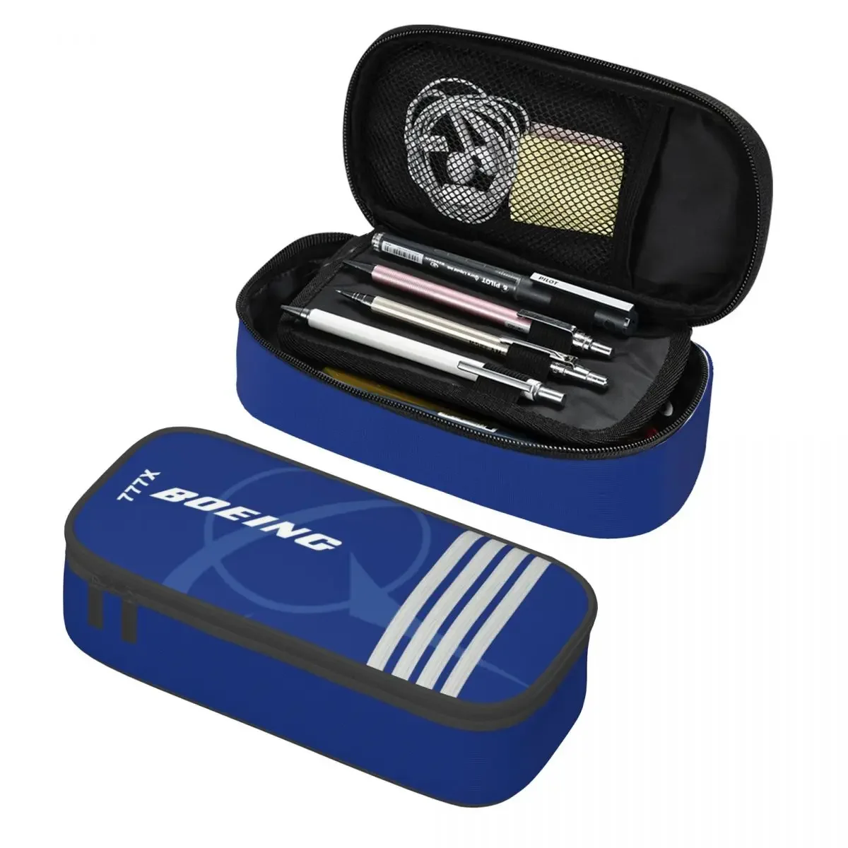 Пользовательские пеналы Boeing 777X с капитанскими полосками Kawaii, большая емкость, авиационный пенал для пилотов полета, школьные принадлежности
Пользовательские пеналы Boeing 777X с капитанскими полосками Kawaii, большая емкость, авиационный пенал для пилотов полета, школьные принадлежности