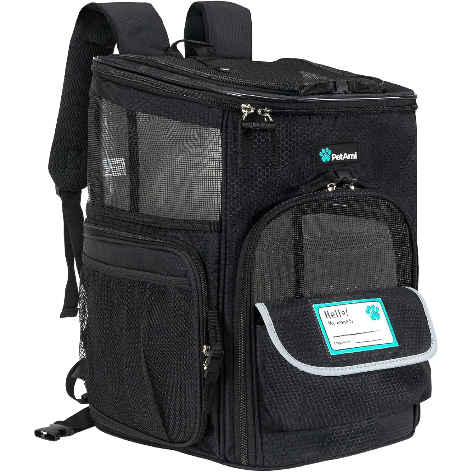 Pet Carrier Backpack for Dogs Cats, Airline Approved Soft Sided Travel Hiking Camping, Max 18 lbs Black
Pet Carrier Backpack for Dogs Cats, Airline Approved Soft Sided Travel Hiking Camping, Max 18 lbs Black