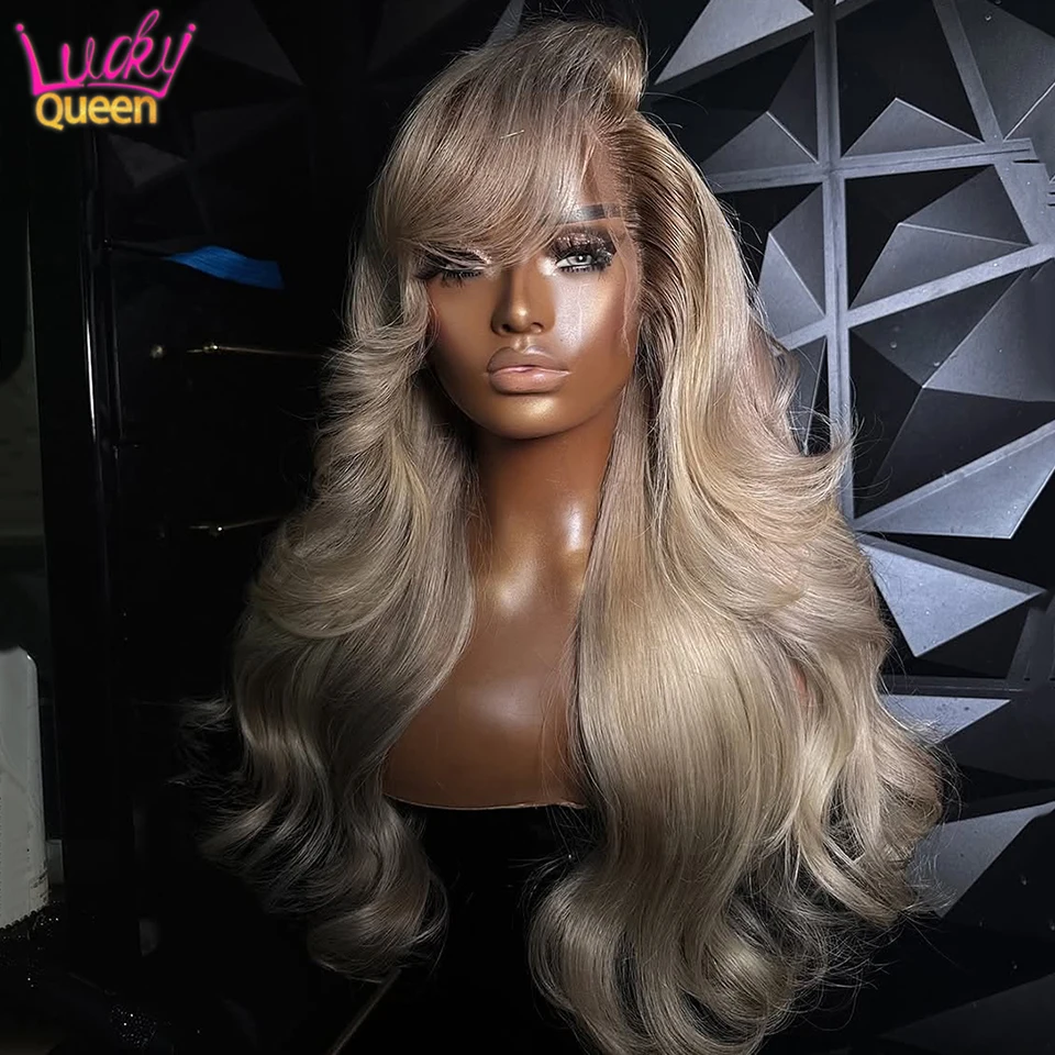 Brazilian Wigs Ash Blonde Dark Root Ombre 180 Density 5X5 Pre Plucked Lace Front 13X6 Human Hair Transparent Body Wave For Women
Brazilian Wigs Ash Blonde Dark Root Ombre 180 Density 5X5 Pre Plucked Lace Front 13X6 Human Hair Transparent Body Wave For Women