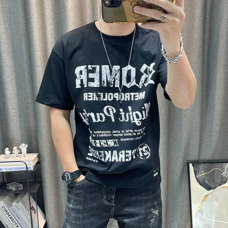 Tops Print Men's T-shirt 100℅ Cotton Male Tees Shirts Tshirt Y2k Original Cool Stylish Party Korean Popular Clothes Cheap Hot
Tops Print Men's T-shirt 100℅ Cotton Male Tees Shirts Tshirt Y2k Original Cool Stylish Party Korean Popular Clothes Cheap Hot