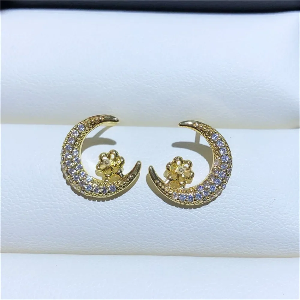 18K Gold Color Earrings Hoops High Quality Jewelry Making Supplies Diy Findings Accessories No Pearl E088
18K Gold Color Earrings Hoops High Quality Jewelry Making Supplies Diy Findings Accessories No Pearl E088
