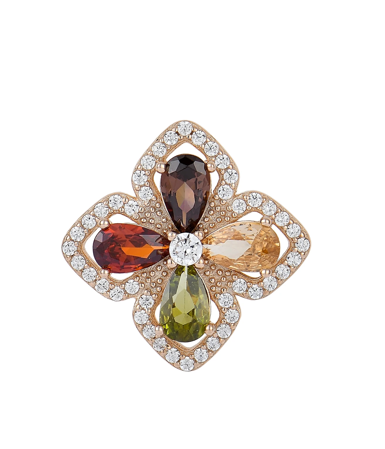 Qingxin Custom 925 Sterling Silver 18K Rose Gold Plated Fine Jewelry Wholesale Cubic Zirconia Party Luxury Flower Pendants Women
Qingxin Custom 925 Sterling Silver 18K Rose Gold Plated Fine Jewelry Wholesale Cubic Zirconia Party Luxury Flower Pendants Women