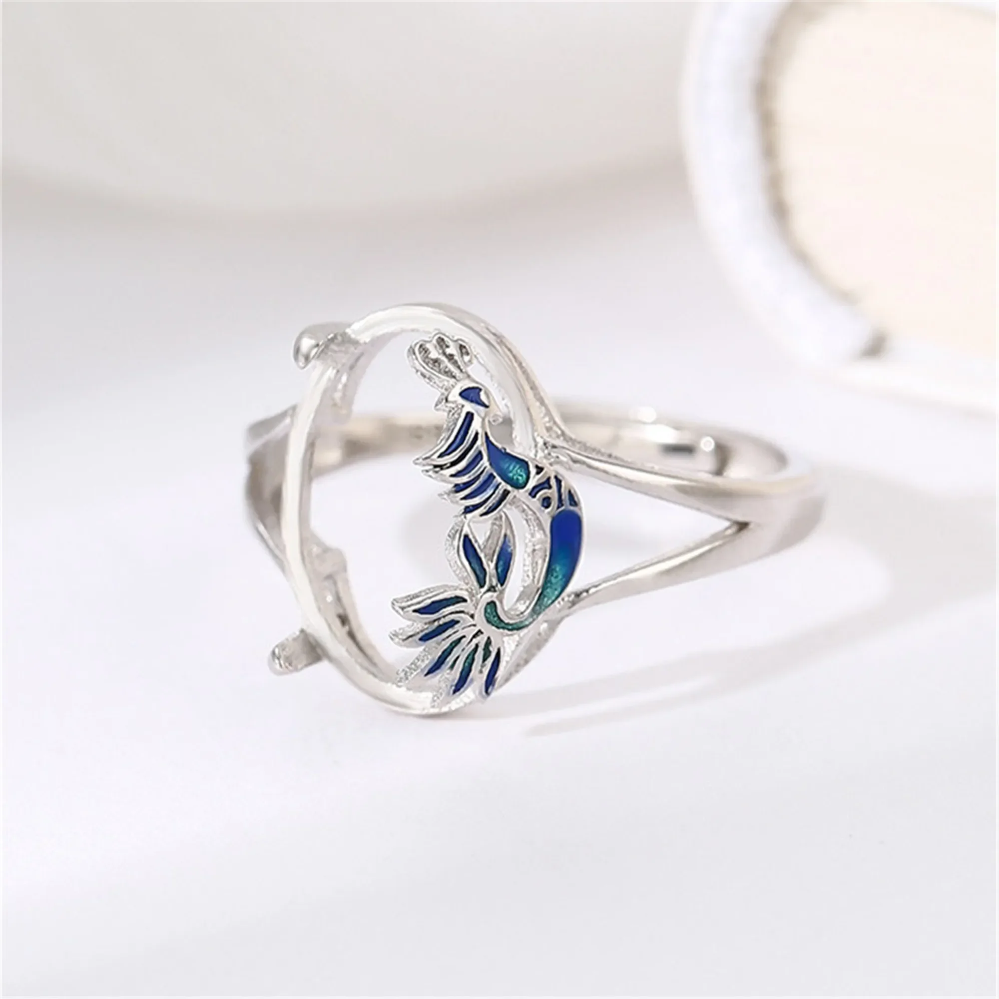 Ring Blank for 10x14mm/12x16mm Oval Cabochons Gold Plated 925 Silver Enamal Adjustable Ring Base SR0077
Ring Blank for 10x14mm/12x16mm Oval Cabochons Gold Plated 925 Silver Enamal Adjustable Ring Base SR0077