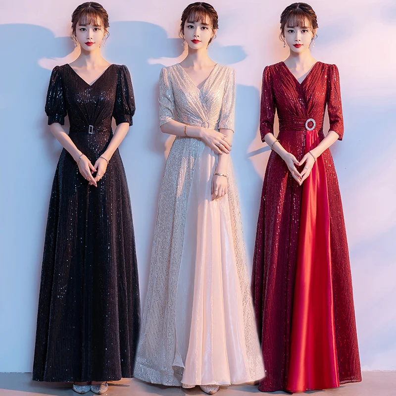 Костюм для выступлений хора Red Song, женское вечернее платье для ведущих, длинная юбка с пайетками для студенческих конкурсов и выступлений
Костюм для выступлений хора Red Song, женское вечернее платье для ведущих, длинная юбка с пайетками для студенческих конкурсов и выступлений